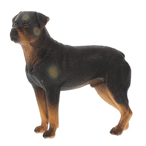 POPETPOP Realistische Hundefigur aus Kunststoff Welpenfiguren Simulierte Kleine Hundestatue Handbemalte Hunde Tiere Spielzeug Kuchendekoration Lernspielzeug-Kollektion Heimdekoration von POPETPOP