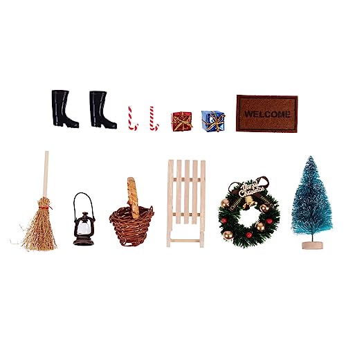 POPETPOP Teiliges Miniatur Weihnachtsdeko für Puppenhaus Detailreiche Mini Ornamente aus Hochwertigem Material für DIY Mikrolandschaften und Festliche Weihnachtsstimmung POPETPOP Teiliges Miniatur Weihnachtsdeko für Puppenhaus Detailreiche Mini Ornamente aus Hochwertigem Material für DIY Mikrolandschaften und Festliche Weihnachtsstimmung von POPETPOP