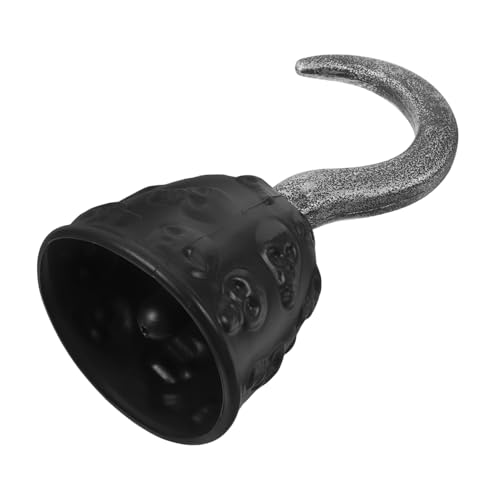 POPETPOP Vintage Piratenhaken mit Schädel Realistisches Halloween Cosplay Zubehör Leichtes Kunststoffspielzeug für Piratenparty Vielseitiger Piratenkostüm Haken für Erwachsene POPETPOP Vintage Piratenhaken mit Schädel Realistisches Halloween Cosplay Zubehör Leichtes Kunststoffspielzeug für Piratenparty Vielseitiger Piratenkostüm Haken für Erwachsene von POPETPOP