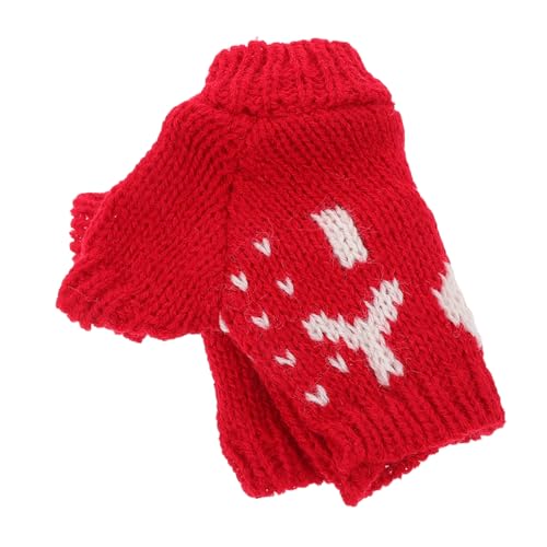 POPETPOP Weicher Bären Pullover aus Baumwolle für Stofftiere Kuscheliges Sweatshirt für Plüschtiere Rote Kapuzenjacke Bequeme und Warme Puppenkleidung für Teddybären und POPETPOP Weicher Bären Pullover aus Baumwolle für Stofftiere Kuscheliges Sweatshirt für Plüschtiere Rote Kapuzenjacke Bequeme und Warme Puppenkleidung für Teddybären und von POPETPOP