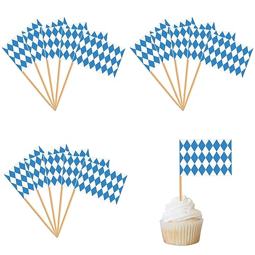 100 Stück Oktoberfest Party Picks Zahnstocher Oktoberfest Tisch Dekoration Blau-Weiß Diamant Oktoberfest Kuchendeko für Oktoberfest Motto-Party Geburtstag Hochzeitsfeier Tisch Dekoration 100 Stück Oktoberfest Party Picks Zahnstocher Oktoberfest Tisch Dekoration Blau-Weiß Diamant Oktoberfest Kuchendeko für Oktoberfest Motto-Party Geburtstag Hochzeitsfeier Tisch Dekoration von POPOYU