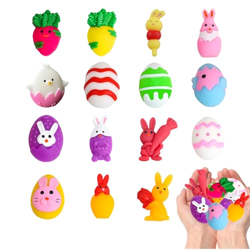 15 Stück Mochi Squishy Ostern,Ostern Mochi Squishy Quetschspielzeug,Mochi Squishy Spielzeugen Kawaii Squishy-Fidget-Toy für Ostern Partyzubehör,Osterthema Party Gunst,Ostereier jagen,Osterkörbe von POPOYU