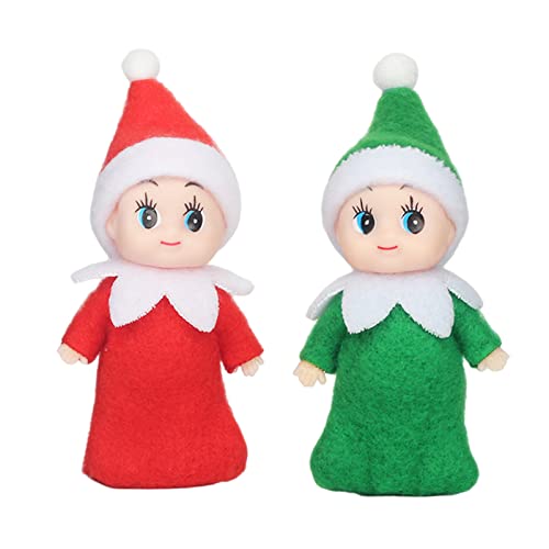 POPOYU Weihnachtselfen Figuren Mini Elfen, Christmas Elf Puppe Weihnachtselfen Weihnachten Kleine Geschenke Puppe Spielzeug für Mädchen Jungen Geschenk,Little Elf Puppe Spielzeug für Jungen Mädchen von POPOYU