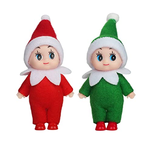 POPOYU Weihnachtselfen Figuren Mini Elfen, Christmas Elf Puppe Weihnachtselfen Weihnachten Kleine Geschenke Puppe Spielzeug für Mädchen Jungen Geschenk,Little Elf Puppe Spielzeug für Jungen Mädchen von POPOYU