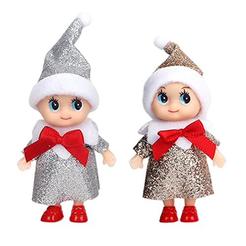 POPOYU Weihnachtselfen Figuren Mini Elfen, Christmas Elf Puppe Weihnachtselfen Weihnachten Kleine Geschenke Puppe Spielzeug für Mädchen Jungen Geschenk,Little Elf Puppe Spielzeug für Jungen Mädchen von POPOYU