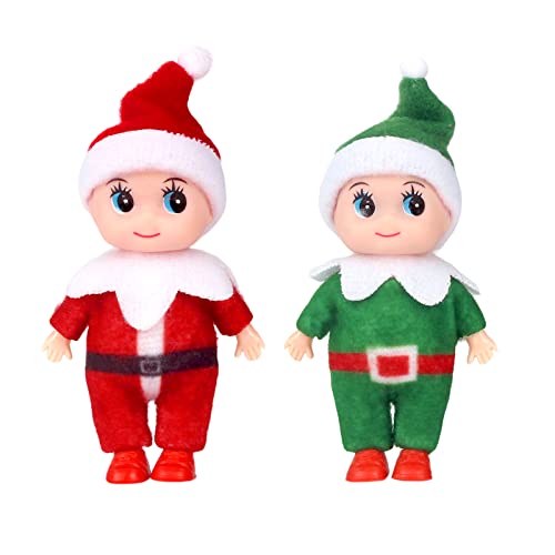 POPOYU Weihnachtselfen Figuren Mini Elfen, Christmas Elf Puppe Weihnachtselfen Weihnachten Kleine Geschenke Puppe Spielzeug für Mädchen Jungen Geschenk,Little Elf Puppe Spielzeug für Jungen Mädchen von POPOYU