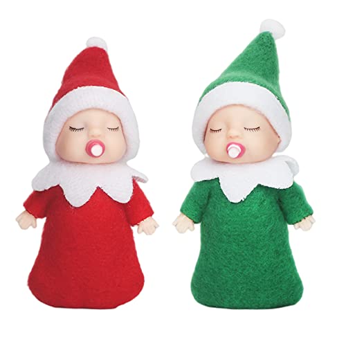 POPOYU Weihnachtselfen Figuren Mini Elfen, Christmas Elf Puppe Weihnachtselfen Weihnachten Kleine Geschenke Puppe Spielzeug für Mädchen Jungen Geschenk,Little Elf Puppe Spielzeug für Jungen Mädchen von POPOYU