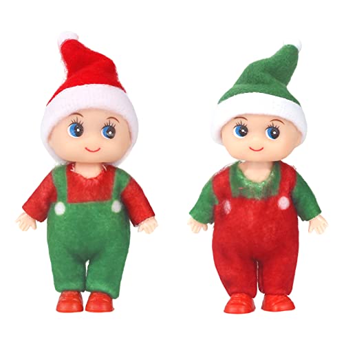 POPOYU Weihnachtselfen Figuren Mini Elfen, Christmas Elf Puppe Weihnachtselfen Weihnachten Kleine Geschenke Puppe Spielzeug für Mädchen Jungen Geschenk,Little Elf Puppe Spielzeug für Jungen Mädchen von POPOYU