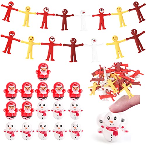 51P Mini-Weihnachtsmann-/Schneemann-Becher, Fidget-Spielzeug und Weihnachten, gelb, dehnbar, Smiley, Männerspielzeug für Kinder, Partytüten, Strumpffüller, Lucky Dip-Preise, Klassenzimmer-Preise für 51P Mini-Weihnachtsmann-/Schneemann-Becher, Fidget-Spielzeug und Weihnachten, gelb, dehnbar, Smiley, Männerspielzeug für Kinder, Partytüten, Strumpffüller, Lucky Dip-Preise, Klassenzimmer-Preise für von POPOYU