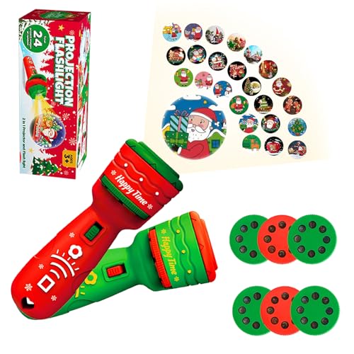 POPOYU 2 Stück Weihnachten Projektor Taschenlampe Kinder,Nacht Projektor Kind Projection Flashlight,Kaleidoskop Taschenlampe Diaprojektor Taschenlampe mit 24 Mustern für Weihnachten Kinder Geschenke POPOYU 2 Stück Weihnachten Projektor Taschenlampe Kinder,Nacht Projektor Kind Projection Flashlight,Kaleidoskop Taschenlampe Diaprojektor Taschenlampe mit 24 Mustern für Weihnachten Kinder Geschenke von POPOYU