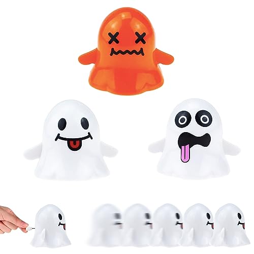 POPOYU 3 Stück Halloween Aufziehspielzeug Set,Uhrwerk Lauf Spring Spielzeug Kinder Halloween Aufziehspielzeug,Mini Hallooween Wind-up Spielzeug für Kinder Halloween Deko Halloween Crackern von POPOYU