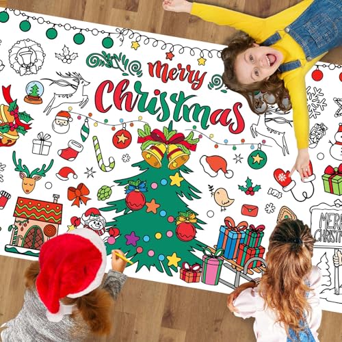 POPOYU 31x72 Zoll Weihnachten Poster zum Ausmalen Kinder,Ausmaltischdecke Weihnachten,Weihnachten Ausmalen Poster,Riese Papier Weihnachten Bemalbare Tischdecke für Weihnachtsfeier-Geschenke, Zubehör POPOYU 31x72 Zoll Weihnachten Poster zum Ausmalen Kinder,Ausmaltischdecke Weihnachten,Weihnachten Ausmalen Poster,Riese Papier Weihnachten Bemalbare Tischdecke für Weihnachtsfeier-Geschenke, Zubehör von POPOYU