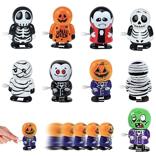 POPOYU 9 Stück Halloween Aufziehspielzeug Set,Uhrwerk Lauf Spring Spielzeug Kinder Halloween Aufziehspielzeug,Mini Hallooween Wind-up Spielzeug für Kinder Halloween Deko Halloween Crackern POPOYU 9 Stück Halloween Aufziehspielzeug Set,Uhrwerk Lauf Spring Spielzeug Kinder Halloween Aufziehspielzeug,Mini Hallooween Wind-up Spielzeug für Kinder Halloween Deko Halloween Crackern von POPOYU