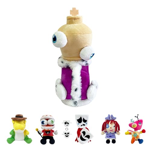 POPOYU The Amazing Digital Circus Plüsch,Kinger Jax Jungle Digital Circus Figuren,Digital Circus Plüsch,Digital Circus Plush Toys für Jungen und Mädchen TV-Fans Kinder Weihnachts Geburtstagsgeschenke von POPOYU