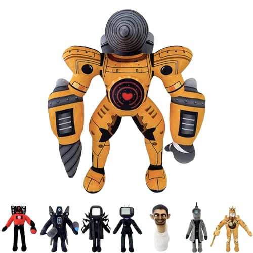 POPOYU Plüschtier Titan Electric Drill Man, lustiges Spiel Cartoon Plüschtier Plüschpuppe für Spielefans Mädchen Jungen Geburtstagsgeschenke von POPOYU