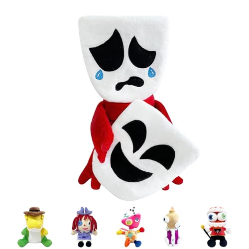 Pomni Jax Plush Digitaler Zirkus Plüschtier, The Digital Circus Plush Gangle, Zirkus Puppen, Plüsch Spielzeug, Pomni Plushies, Der Unglaubliche Digitale Zirkus Plüschtiere Lustige SittingMaskedMan von POPOYU