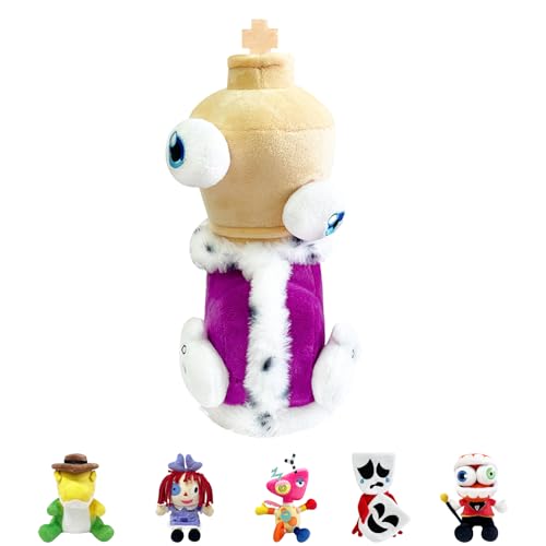 Pomni Jax Plush Digitaler Zirkus Plüschtier, The Digital Circus Plush Kinger, Zirkus Puppen, Plüsch Spielzeug, Pomni Plushies, Der Unglaubliche Digitale Zirkus Plüschtiere Lustige SittingPillarMan von POPOYU