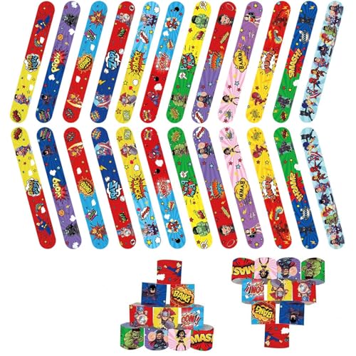 POPOYU Schnapparmband Kinder,24 Stück Armband Geburtstagsdeko Slap Armbänder Klatscharmband Wristband für Mitgebsel Kinder Geburtstagsgeschenke Fillers Classroom Gifts Prizes POPOYU Schnapparmband Kinder,24 Stück Armband Geburtstagsdeko Slap Armbänder Klatscharmband Wristband für Mitgebsel Kinder Geburtstagsgeschenke Fillers Classroom Gifts Prizes von POPOYU
