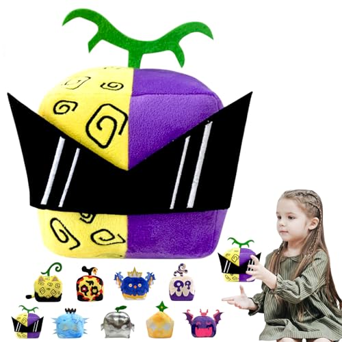Blox-Früchte Series Plüschtiere,15cm Fruits Plüschpuppen | Süßes Früchte Anime Spiel Plüschtier,for Kids and Adults Fans Birthday Stress Relief Doll von POPOYU