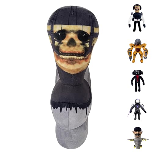 Skibidi Toilettenplüsch, 30cm/12inch Gefüllte Skibidi Toilette Plüschfigur, 180g Skibidi Toiletten Plüschtier, Stofftier Plüschpuppe, Spielzeug Geschenk für Kindergeburtstag Spielfans Halloween Xmas von POPOYU