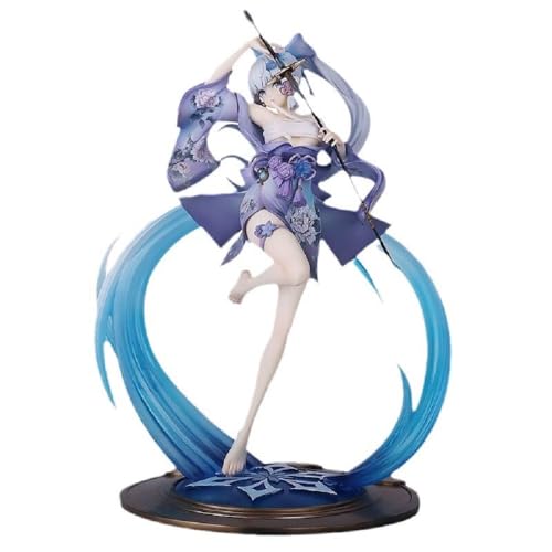 Cartoon Anime Figure Kamisato Home Miss Ayaka Action Figure Statue Collectible Figurine Anime Character Model Ornament Decoration Gift 25CM von POTACEE