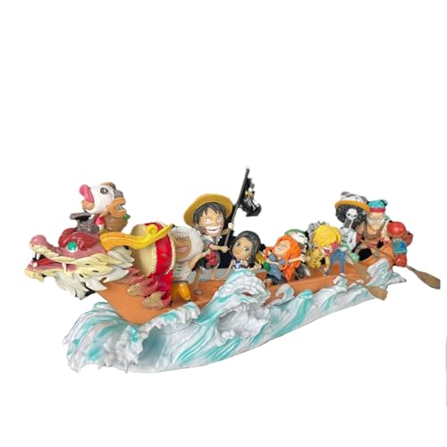 High 11cm Anime Figure The Straw Hat Regiment Dragon Boat Team Action Figure Model Ship Ornaments Gifts Statue Length 36cm von POTACEE