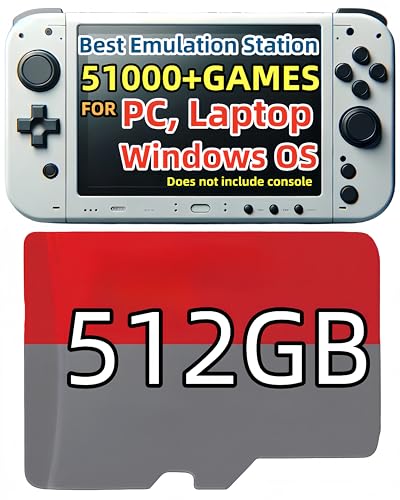 POWERNEWS 512GB RetroBat Spielkartensystem für Handheld Spielkonsole Windows OS, Game Card Retro Game Batocera System Emulator für PC Laptop, Retro Game Card für Windows, MSI Claw, Legion Go, ROG Ally POWERNEWS 512GB RetroBat Spielkartensystem für Handheld Spielkonsole Windows OS, Game Card Retro Game Batocera System Emulator für PC Laptop, Retro Game Card für Windows, MSI Claw, Legion Go, ROG Ally von POWERNEWS