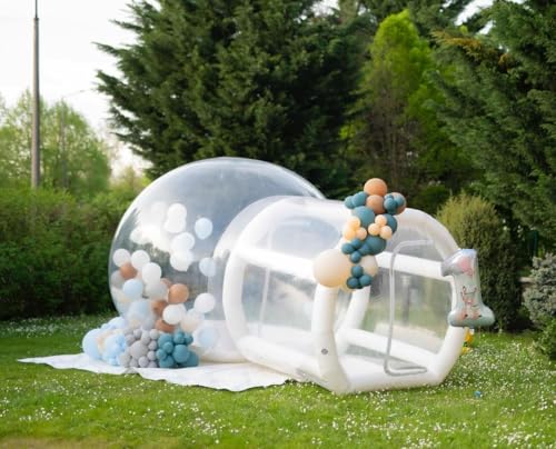 Aufblasbares Seifenblasenhaus, 3m Aufblasbares Blasenhaus Seifenblasenzelt mit Gebläse & Pumpe Aufblasbares Bubble PVC House Dome für Hinterhof Geburtstagsfeiern Hochzeit Party Garten von PPXIA