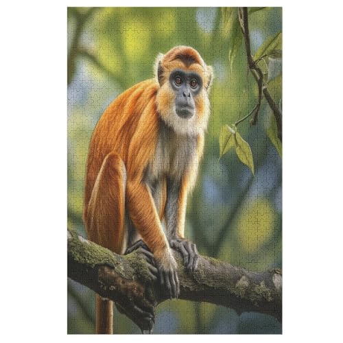 AFFE – Puzzle 1000 Teile, Holzpuzzle, Herausforderndes Geschicklichkeitsspiel Für Die Ganze Familie, Kinder Erwachsenenpuzzle Ab 12 Jahren （78×53cm） von PPZYY