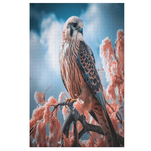 Adler – Puzzle 1000 Teile, Holzpuzzle, Herausforderndes Geschicklichkeitsspiel Für Die Ganze Familie, Kinder Erwachsenenpuzzle Ab 12 Jahren （78×53cm） von PPZYY