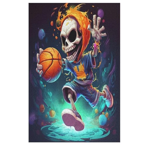 Basketball Puzzles 1000 Teile Erwachsener Kniffel Spaß Für Die Ganze Familie - 1000 Puzzleteilige Motive, Holzpuzzle Kinder Erwachsene, Impossible Puzzle Schwer （78×53cm） von PPZYY