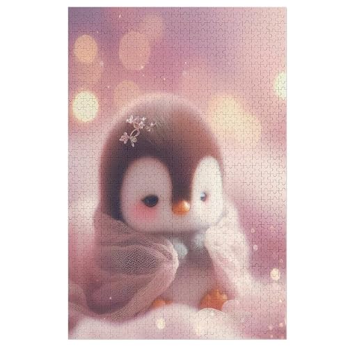 Cute Pinguin-Puzzle Für Erwachsene, 1000-teilige Puzzles Für Teenager Und Kinder, Kreative Puzzles Für Die Familie, Herausfordernde Spiele, Spielzeug, Geschenke （78×53cm） von PPZYY