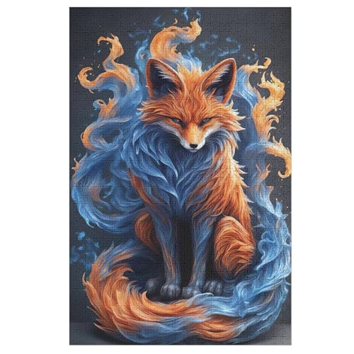 Fuchs Puzzle Für Erwachsene,1000-teiliges Puzzle,Puzzle Für Erwachsene Und Kinder,Holzpuzzle,Lernspielzeug, （78×53cm） von PPZYY