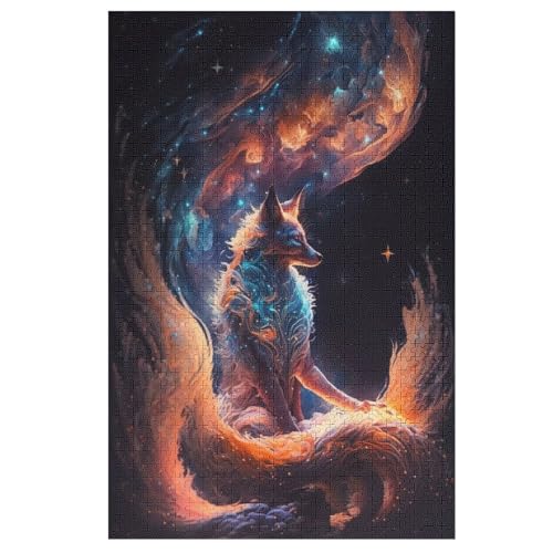 Nine Tailed Fuchs 1000 Teile Premium-Puzzles Für Erwachsene Kinder- Holzpuzzles Spaß Und Lernspiele - Perfekte Puzzle-Geschenke （78×53cm） von PPZYY