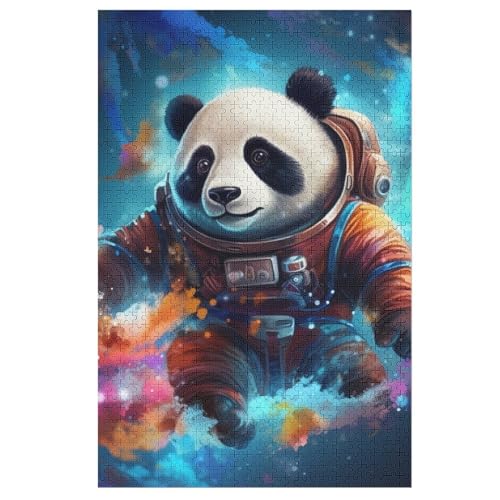 Puzzle Für Erwachsene, Panda, 1000 Puzzleteile Für Kinder, Holzpuzzles, Geeignet Für Erwachsene, Lernspiel, Herausforderungsspielzeug （78×53cm） von PPZYY