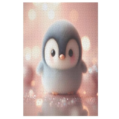 Puzzles Für Erwachsene, Puzzle Cute Pinguin, 1000 Teile, Puzzle Aus Holz Für Erwachsene Und Kinder Ab 12 Jahren, Lernspielzeug （78×53cm） von PPZYY