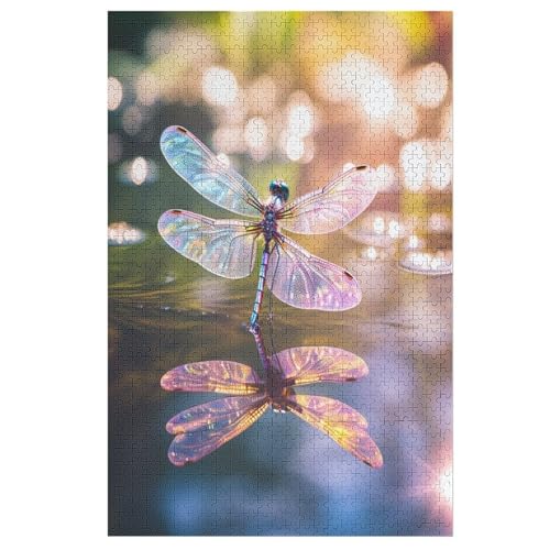 Puzzles Für Erwachsene, Puzzle Drachefly, 1000 Teile, Puzzle Aus Holz Für Erwachsene Und Kinder Ab 12 Jahren, Lernspielzeug （78×53cm） von PPZYY