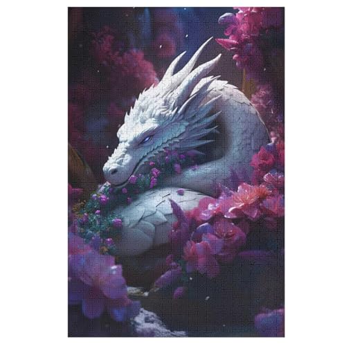 Puzzles Für Erwachsene 1000 Teiliges Drache Puzzles Für Erwachsene Holzbrettpuzzles Denksportaufgaben Für Erwachsene （78×53cm） von PPZYY