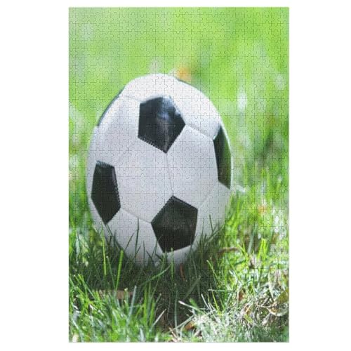 Puzzles Für Erwachsene 1000 Teiliges Fußball Puzzles Für Erwachsene Holzbrettpuzzles Denksportaufgaben Für Erwachsene （78×53cm） von PPZYY