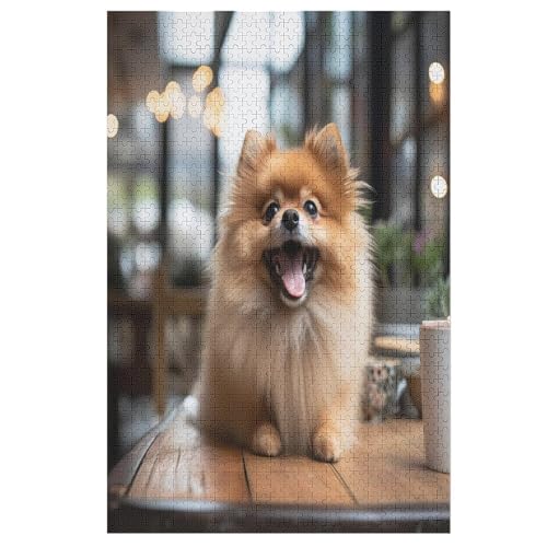 Puzzles Für Erwachsene: Hund, 1000-teiliges Holzpuzzle Für Erwachsene Und Kinder Ab 12 Jahren. Tolles Geschenk Für Erwachsene （78×53cm） von PPZYY