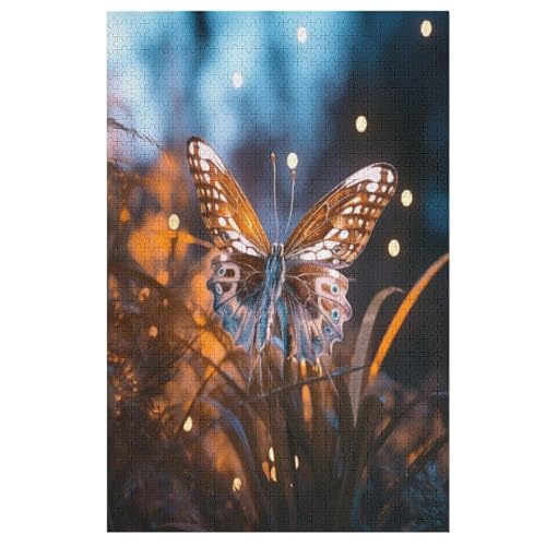 Schmetterling 1000 Teile Premium-Puzzles Für Erwachsene Kinder- Holzpuzzles Spaß Und Lernspiele - Perfekte Puzzle-Geschenke （78×53cm） von PPZYY