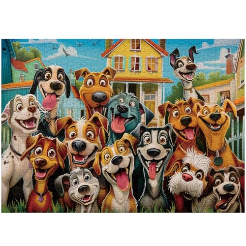 Happy Puppy Puzzles, 1000 Teile von PPuzzling