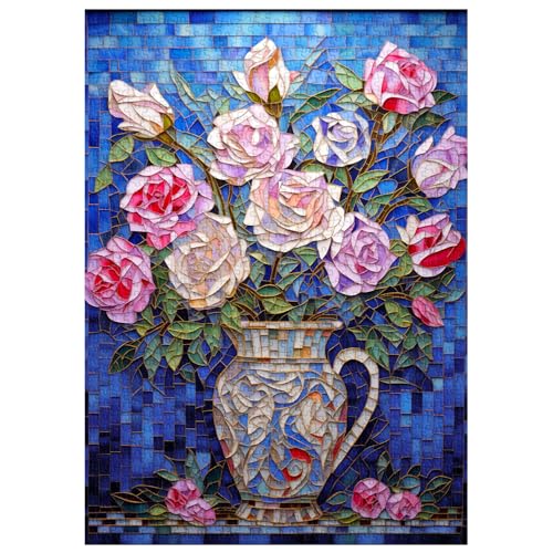 Mosaik der Rosen, Puzzle, 1000 Stück von PPuzzling