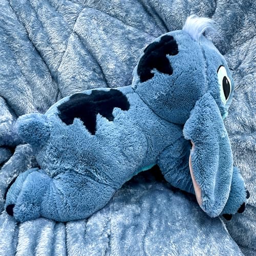 60 cm Lilo und Stitch Plüschtier, Stitch Kuscheltier groß, Blau Squishmallow Stitch Kissen Kuscheltiere XXL für Kinder geeignet Weihnachten Geburtstag Geschenk von PQKL-party