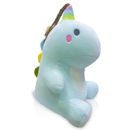 PQKL-party Dinosaurier Kuscheltier, 30cm Dino Plüschtier, Kawaii Dino Plüschtier, Cute Plushies Dinosaurier, Dino Stofftier, Plüschtier Dinosaurie, Dino Plush Kissen Spielzeug Puppe Geschenk(Blau) von PQKL-party