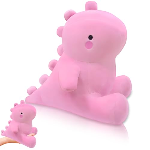 PQKL-party Dinosaurier Plüschtier, Kuscheltier Dino 20cm, Kawaii Dino Plüsch, Cute Kuscheltier Dinosaurier, Dino Stofftier, Plüschtier Dino, Dinosaurier Plush Kissen Spielzeug Puppe Geschenk(Rosa) von PQKL-party