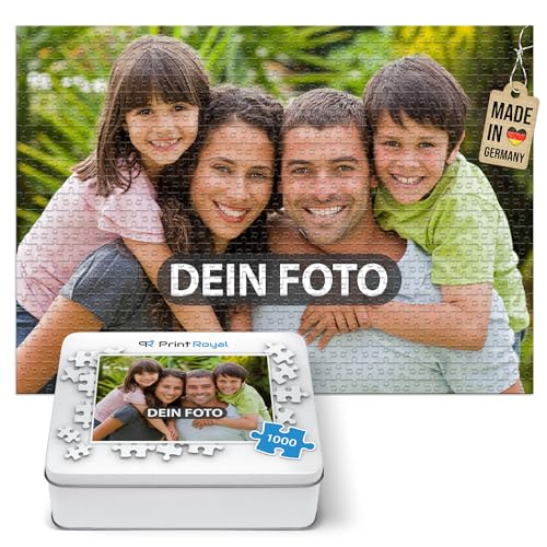 Foto-Puzzle 24-1000 Teile in inkl. hochwertiger Metalldose - mit eigenem Foto Bedrucken - Puzzle selber gestalten - 1000 Teile in Metalldose von PR Print Royal