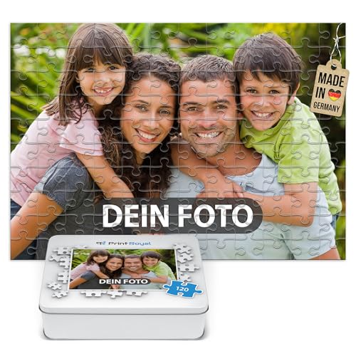 Foto-Puzzle 24-1000 Teile in inkl. hochwertiger Metalldose - mit eigenem Foto Bedrucken - Puzzle selber gestalten - 120 Teile in Metalldose von PR Print Royal