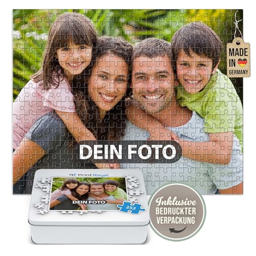 Foto-Puzzle 24-1000 Teile in inkl. hochwertiger Metalldose - mit eigenem Foto Bedrucken - Puzzle selber gestalten - 192 Teile in Metalldose von PR Print Royal