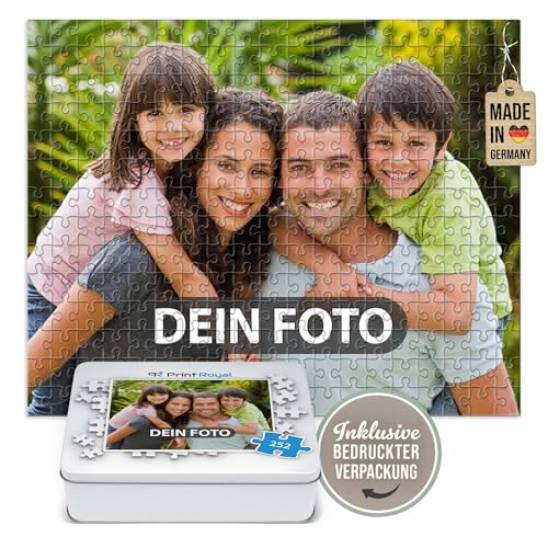 PR Print Royal Foto-Puzzle 24-1000 Teile in inkl. hochwertiger Metalldose - mit eigenem Foto Bedrucken - Puzzle selber gestalten - 252 Teile in Metalldose von PR Print Royal